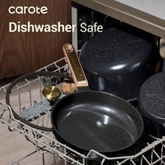 CAROTE Ceramic Cookware Set Nonstick, 16pcs Pots and 16 Piece, Charcoal Black