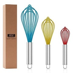 304 Stainless Steel Whisk Set – Dishwasher Safe, 3 Sizes for Every Kitchen Task