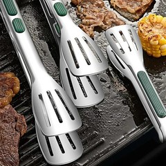 Stainless Steel Steak Clamp Food Bread Meat Clip Tongs BBQ Kitchen Cooking Tools