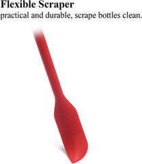 Silicone Spatula Set 4pcs Mini Flexible Scraper Tools for Jar Kitchen Makeup
