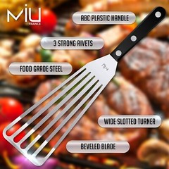 MIU Fish Spatula Stainless Steel Flexible Polished Metal Corrosion Resistant …