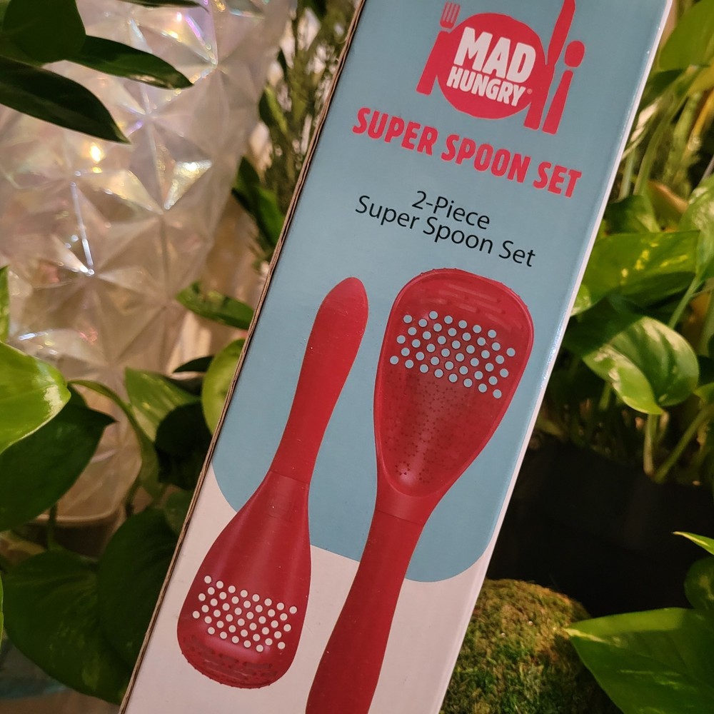 Mad Hungry Spurtle Silicone Super Spoon Red Kitchen Utensils Grater Strainer Set