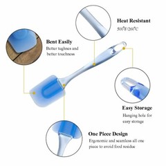 3Pcs Heat Resistant Silicone Spatula Cake Baking Butter Mixing Scraper Home Tool