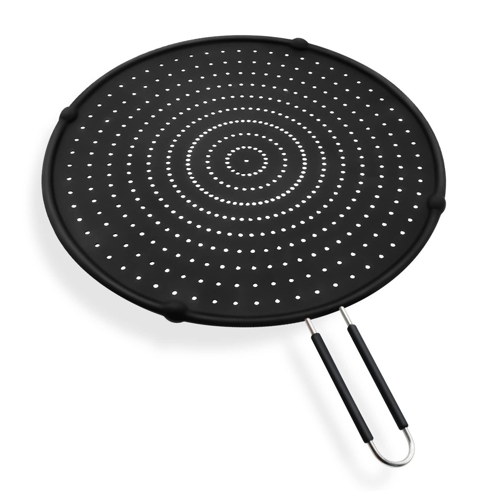 13″ Silicone Splash Guard for Frying Pan Heat Resistant Grease Splatter Screen
