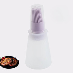 Silicone Oil Bottle Brush BBQ Soft Basting Brush Dispenser Kitchen Cooking Tool