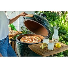 XXL Pizza Stone W/ Bamboo Peel Ergonomic Cutter Perfect Homemade Pizzas New