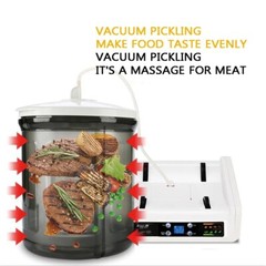 Desktop Vacuum Brining Machine Tumbler Meat Briner Compact Unit 220V