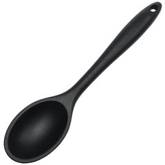 Chef Craft 11 Inch Black Silicone Spoon Heat Resistant Dishwasher Safe Tool