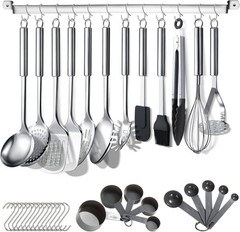 Berglander Kitchen Utensils Set 38 Pieces, Stainless Steel Cooking Utensils S…