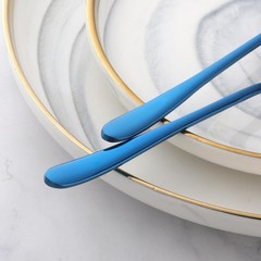 4-Pcs Stainless Steel Round Soup Spoons, 6.88 Inch, Heavy-Weight, Set of 4