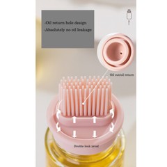 For Baking BBQ Liquid Gadgets Portable Oil Bottle with Brush Silicone Barbecue