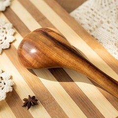 Wood Kitchen Utensils Set, 5 PCs Natural Acacia Wooden Spoons For Cooking for…