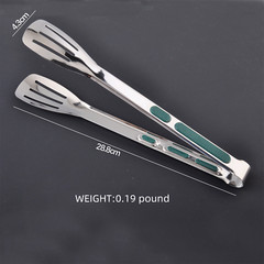 Stainless Steel Steak Clamp Food Bread Meat BBQ Clip Tongs Kitchen Cooking Tool