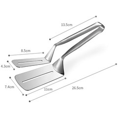Stainless Steel Steak Clamp Food Bread Meat BBQ Clip Tongs Kitchen Cooking Tool