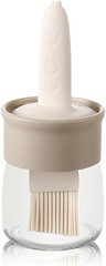 Sauce and Oil Bottle with Silicone Brush for Cooking BBQ Kitchen – 6.8oz