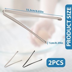 2 Pack Stainless Steel Egg Chalaza Removal Tool Remover Tong Eggshell Embryo …
