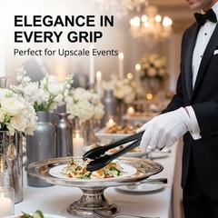 Heavy-Duty Plastic Tongs – 12pcs 9″ for Weddings and Catered Events