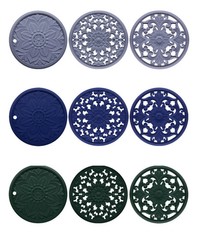 3Pcs Silicone Placemat Set Heat Resistant Bowl Cup Pot Mat Pads Table Decor Mat