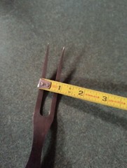 Vintage Ohio China Company Wooden Riveted Serving Meat Fork