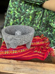 Molcajete Stone 10in With A Pigs Face Shape