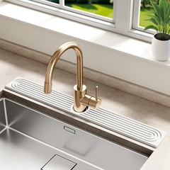 Stone Faucet Mat for Kitchen Sink – Quick Dry Diatomite Sink Splash Guard, Pr…