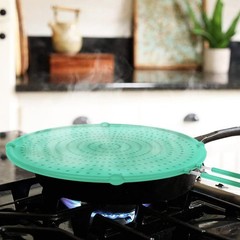 Splatter Screen for Frying Pan Grease Splatter Guard Heat-Resistant Shield