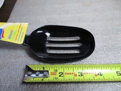 2001 Vintage Ekco Black Nylon Slotted Spoon * New* 400° Made In China