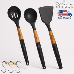 6 Pcs Kitchen Utensils Non Stick Silicone Cooking Set Dishwasher Safe BPA Free