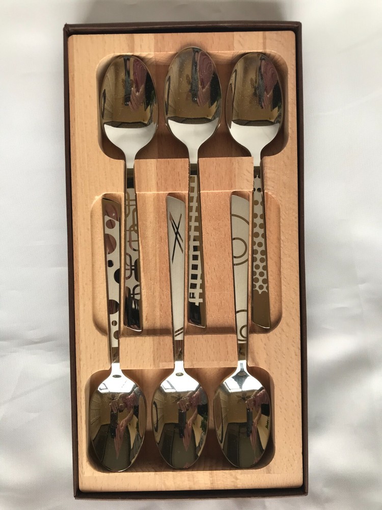 Roger Orfevre Le Thiers Polished Stainless Steel 6-Piece, Spoon Set
