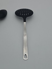 Matching Mixed Lot of 6 Unbranded Kitchen Utensil Supplies Stainless Black Handl