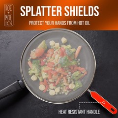 Splatter Screens – Stainless Steel Splatter Screens for Frying Pan with Insul…