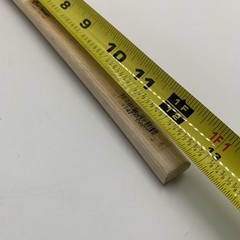 LE Creuset Red Silicone Spatula Scraper Wood Handle