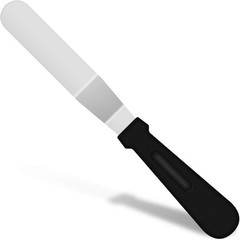 Icing Spatula, Offset Spatula, Stainless Steel with PP Plastic Handle Cake
