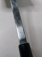 VINTAGE UNBRANDED STAINLESS STEEL USA GRAPES & PEARS SOLID HEAD SPATULA 13”