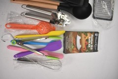 Bulk Lot 40 Kitchen Utensils Mixed Necessities Unbranded Tongs Grater Tumbler