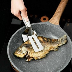 Kitchen Tongs Steak Clamp Stainless Steel Food Clip Bread Meat BBQ Cooking Tools