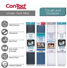 Con-Tact Brand Non-Adhesive Under Sink Mat, 24-Inches by 48-Inch, Clear