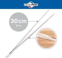 12 Inch Stainless Steel Tongs BBQ Kitchen Cookware Food Serving Utensil