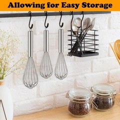 3 Pcs Stainless Steel Whisk Kitchen Utensil Wisk For Blending and Stirring New