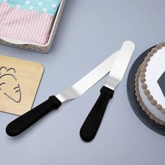 Icing Spatula, Offset Spatula, Stainless Steel with PP Plastic Handle Cake