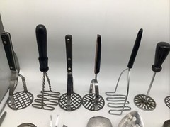28 Metal + Plastic Wooden Stainless Kitchen Utensils Tools Fork Knife Mashers ++