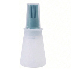 Silicone Oil Bottle Brush BBQ Soft Basting Brush Dispenser Kitchen Cooking Tool