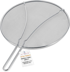 Set of 3 Stainless Steel Splatter Screen – 13″, 11.5″ & 9.5″ Sizes – Fine Mesh S