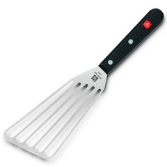 WÜSTHOF Gourmet 6.5″ Offset Slotted Spatula,Silver/Black 6.5-in., Silver/Black