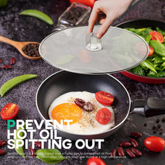 Splatter Screen for Cooking – Stainless Steel Grease Splatter Guard for Frying P