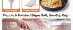 2 Pieces Silicone Spatula Set with Premium Steel Core, Heat Resistant Up to