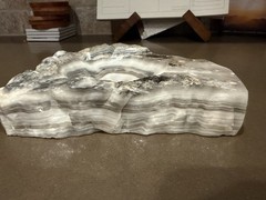 Natural Polished Stone Spoon/Utensil Holder For Stovetop Cooking Kitchen