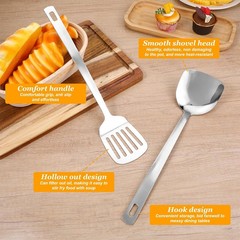 7Pcs Stainless Steel Cooking Utensils Set Spoon Spatula Ladle Kitchen Utensils