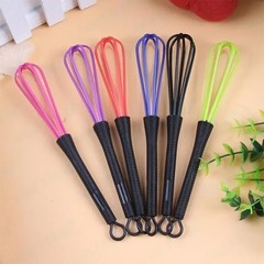 1/5Pc Portable Manual Eggs Beater Kitchen Baking Plastic Mixing Cream