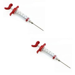US 1 Pack Plastic Food Marinade Injector Syringe Screw-on Meat Needle BBQ